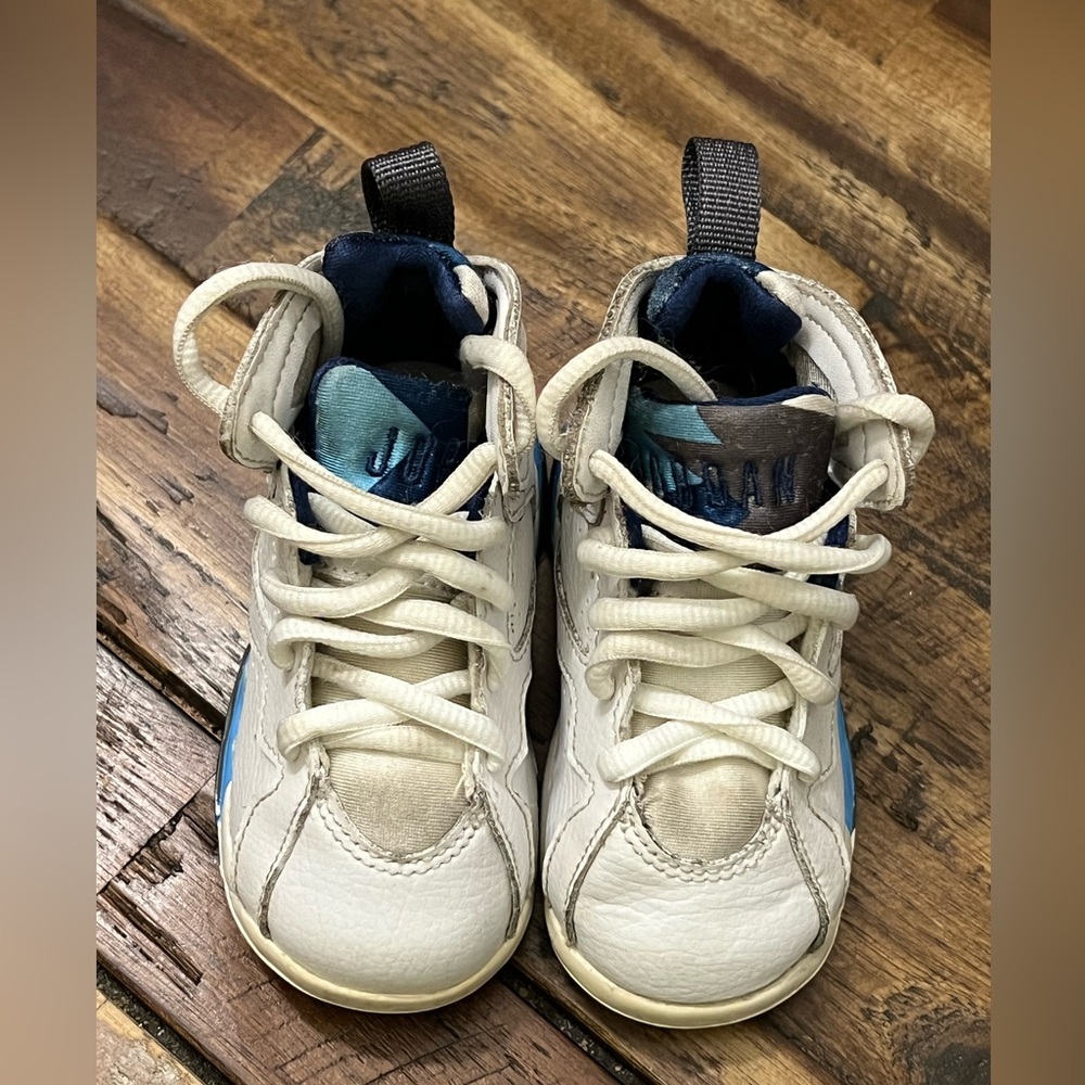 Nike Air Jordan 7 VII Retro Flint French Blue 304772-107 TD‎ Sz 5C